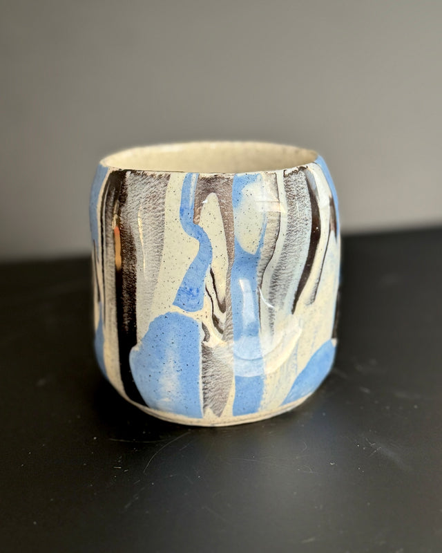 Ceramic Unique Patterned Mug, Nerikomi pottery, Stained clay Mugs