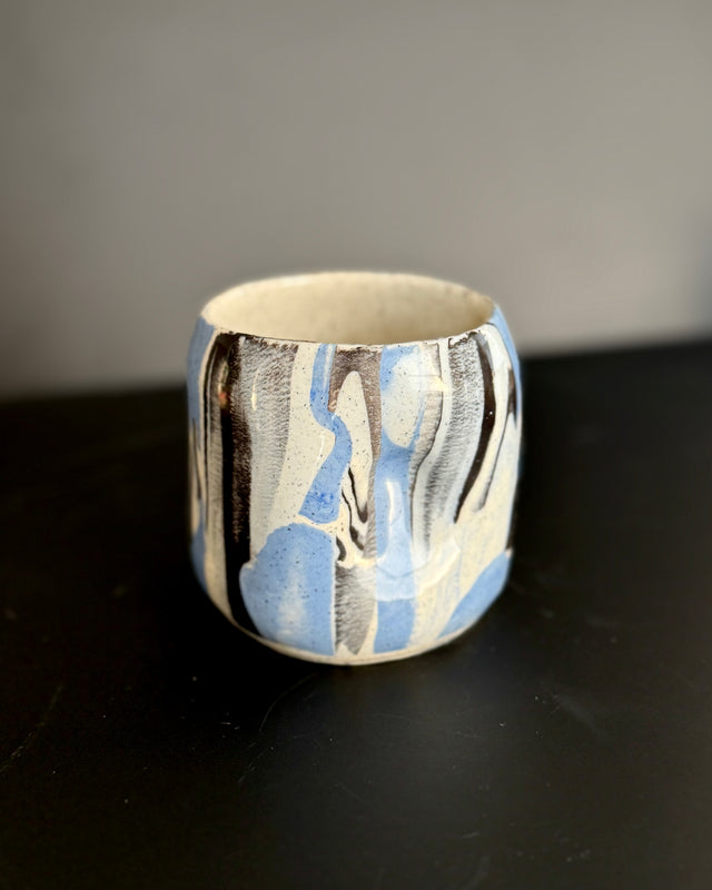 Ceramic Unique Patterned Mug, Nerikomi pottery, Stained clay Mugs