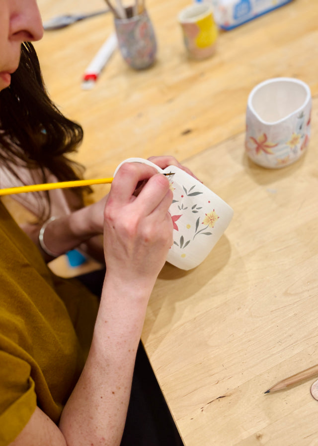 Pottery Decorating Class: Paint Your Own Ceramic Mug