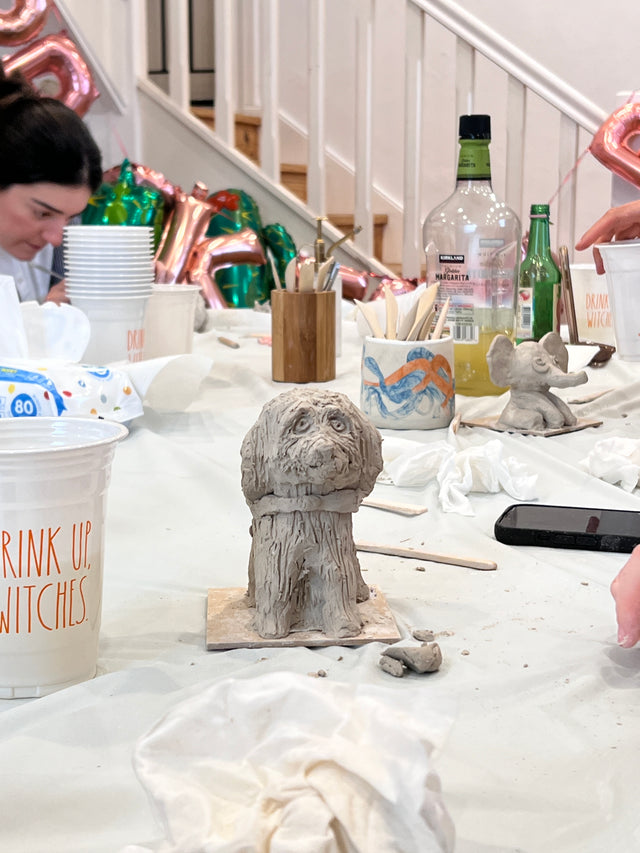 Pet Sculpture Portrait in Clay Workshop