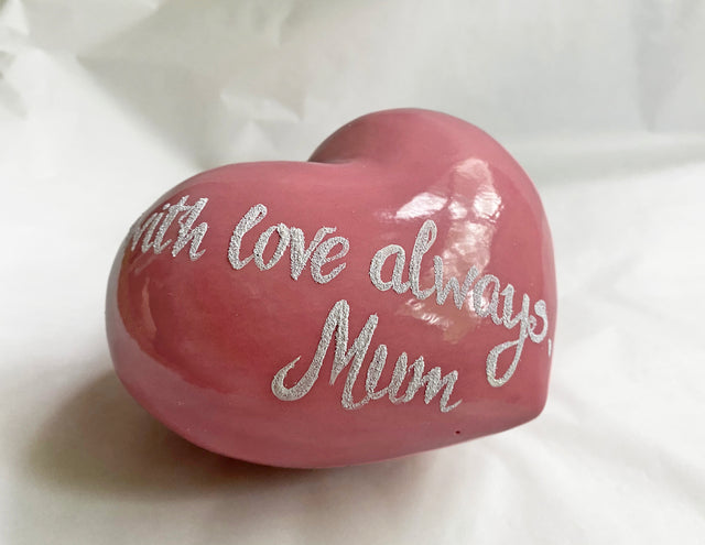 Big Heart Ceramic Keepsake Contemporary Ceramic Art Ash Urn