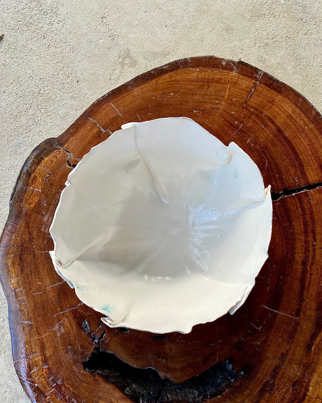 Ceramic Porcelain Paper clay fruit bowl
