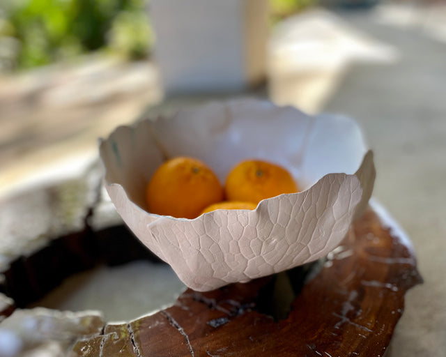 Ceramic Porcelain Paper clay fruit bowl