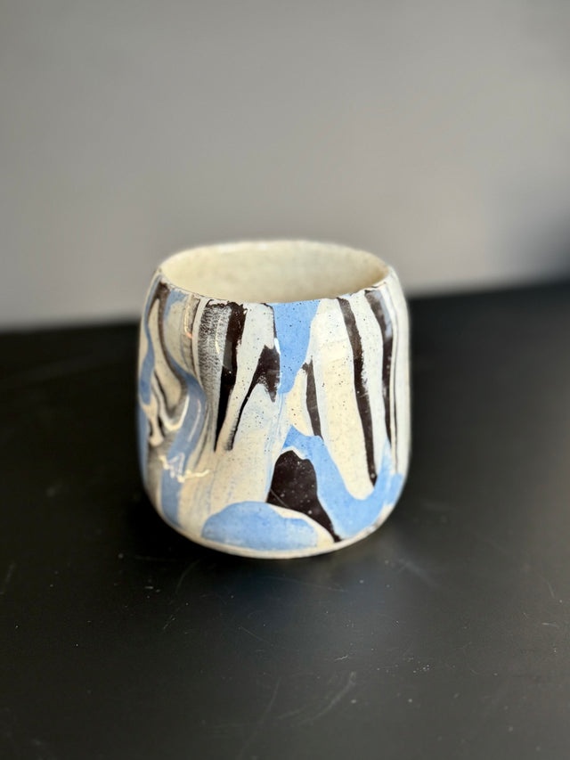 Ceramic Unique Patterned Mug, Nerikomi pottery, Stained clay Mugs