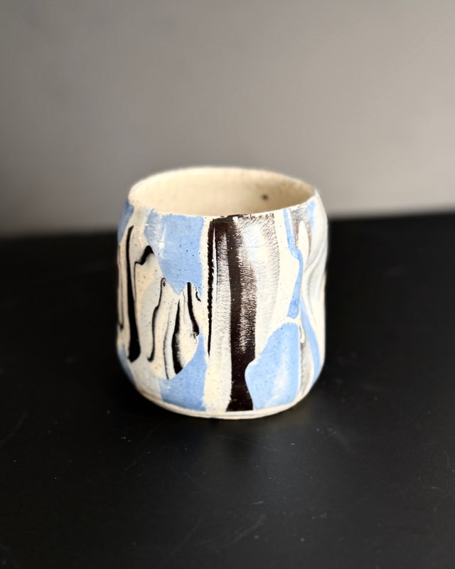 Ceramic Unique Patterned Mug, Nerikomi pottery, Stained clay Mugs