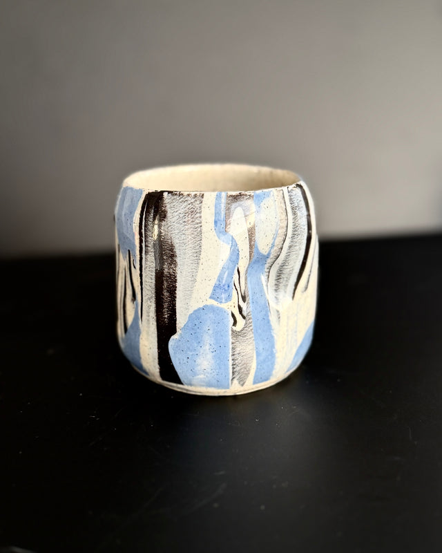 Ceramic Unique Patterned Mug, Nerikomi pottery, Stained clay Mugs