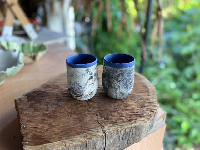 Ceramic Tumbler Mug, Grafic Pattern